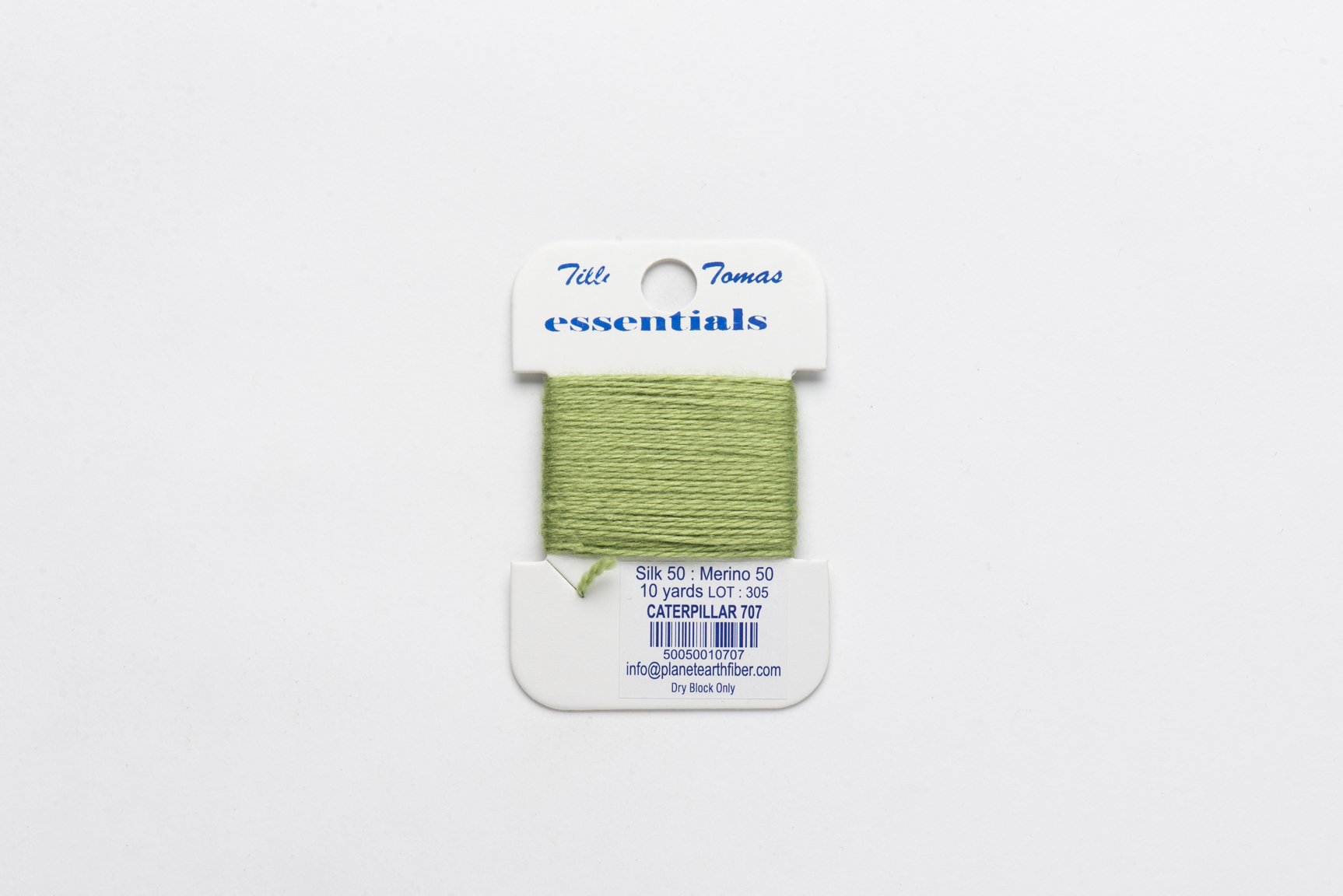 Essentials Cards - 707 Caterpillar — silk card for needlepoint, 18 mesh
