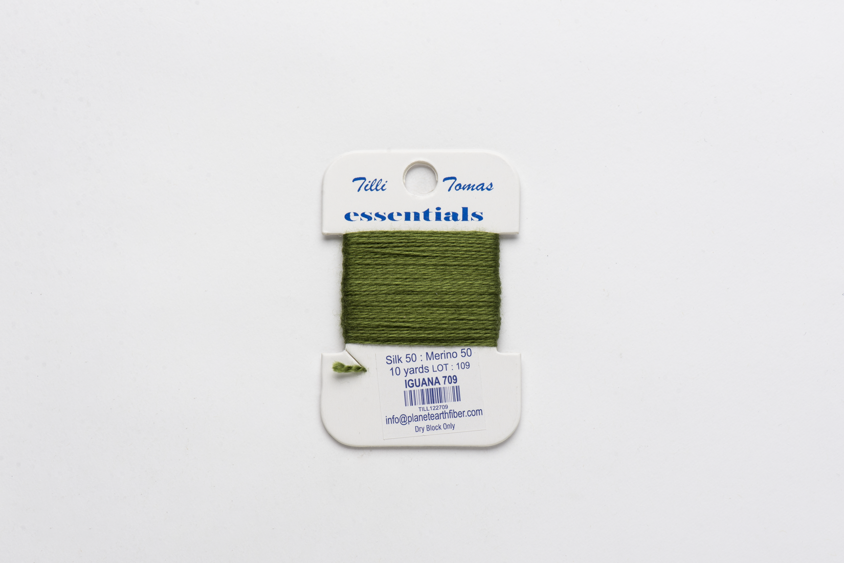 Essentials Cards - 709 Iguana — silk card for needlepoint, 18 mesh