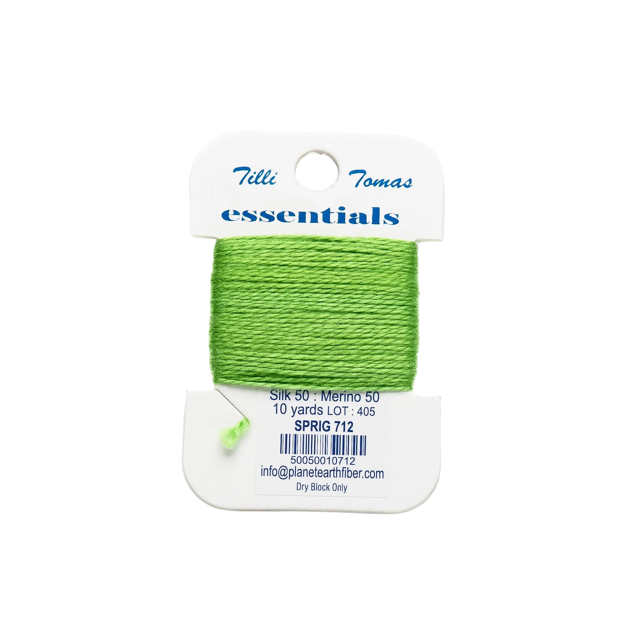 Essentials Cards - 712 Sprig — silk card for needlepoint, 18 mesh