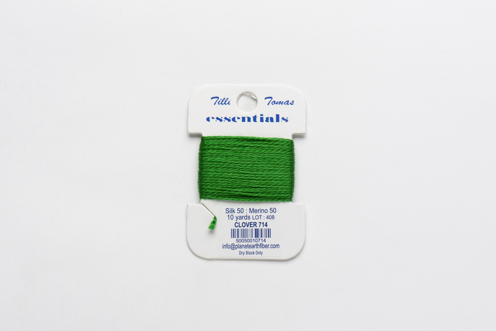 Essentials Cards - 714 Clover — silk card for needlepoint, 18 mesh