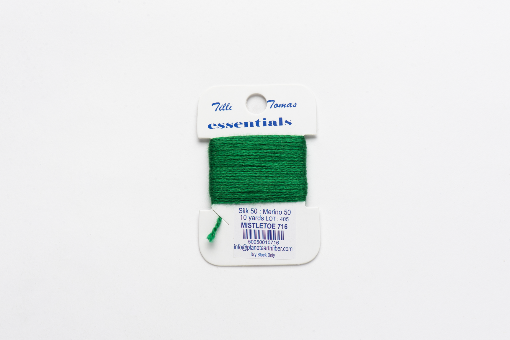 Essentials Cards - 716 Mistletoe — silk card for needlepoint, 18 mesh