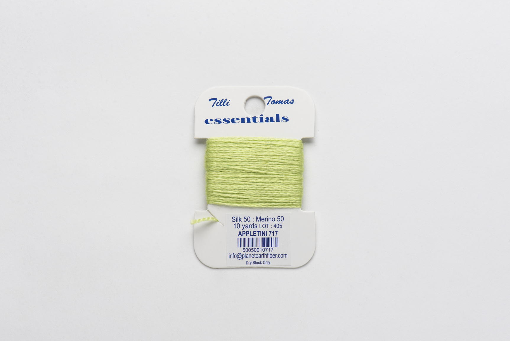 Essentials Cards - 717 Appletini — silk card for needlepoint, 18 mesh