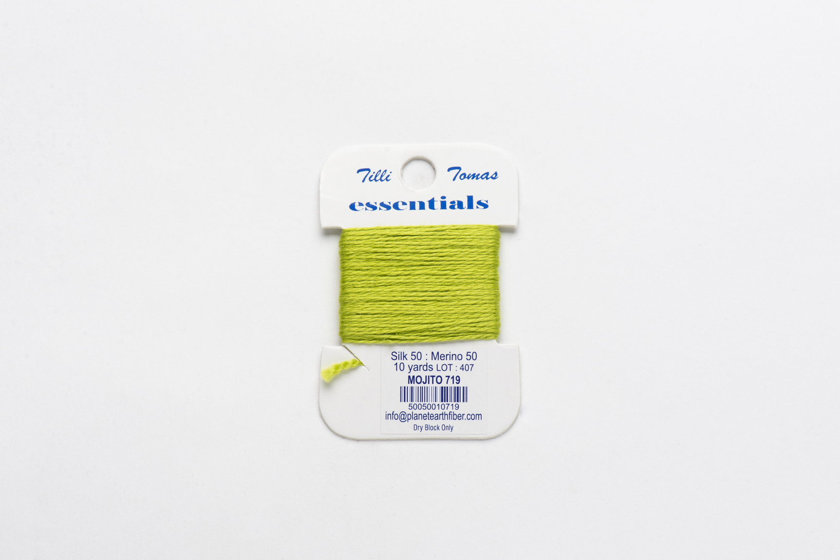 Essentials Cards - 719 Mojito — silk card for needlepoint, 18 mesh