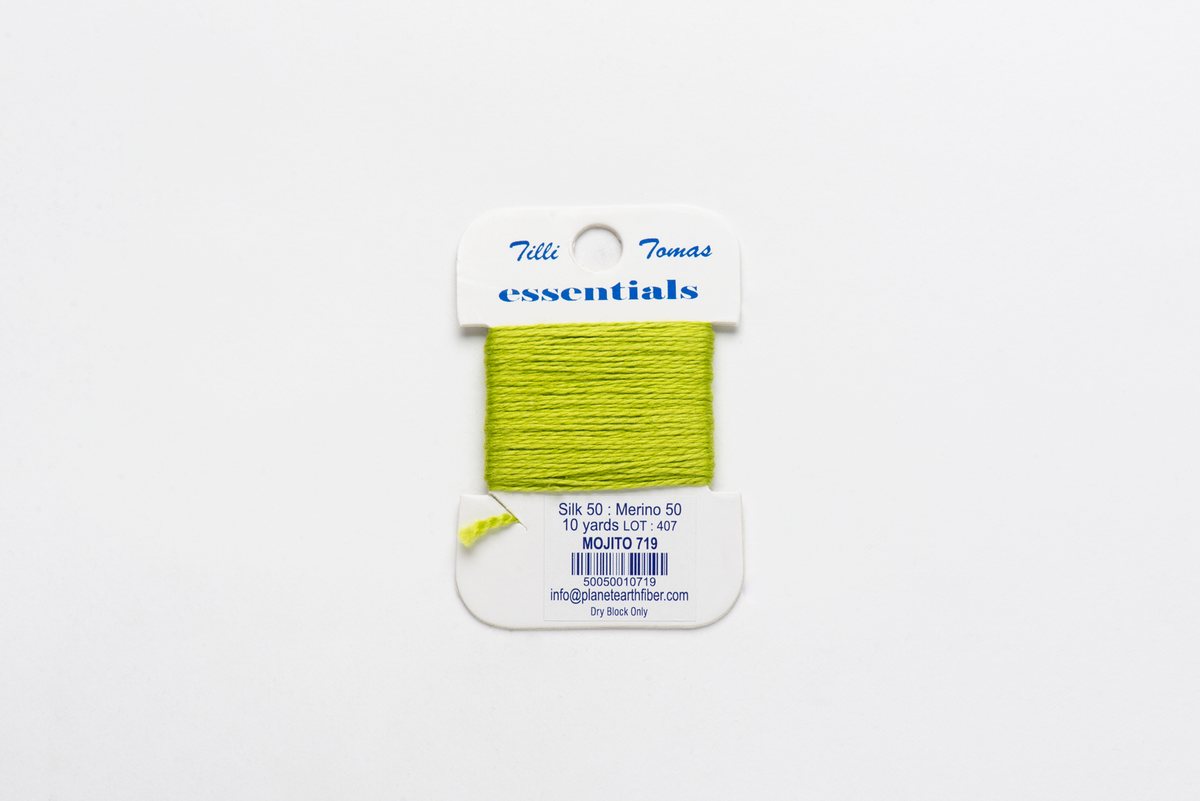 Essentials Cards - 719 Mojito — silk card for needlepoint, 18 mesh