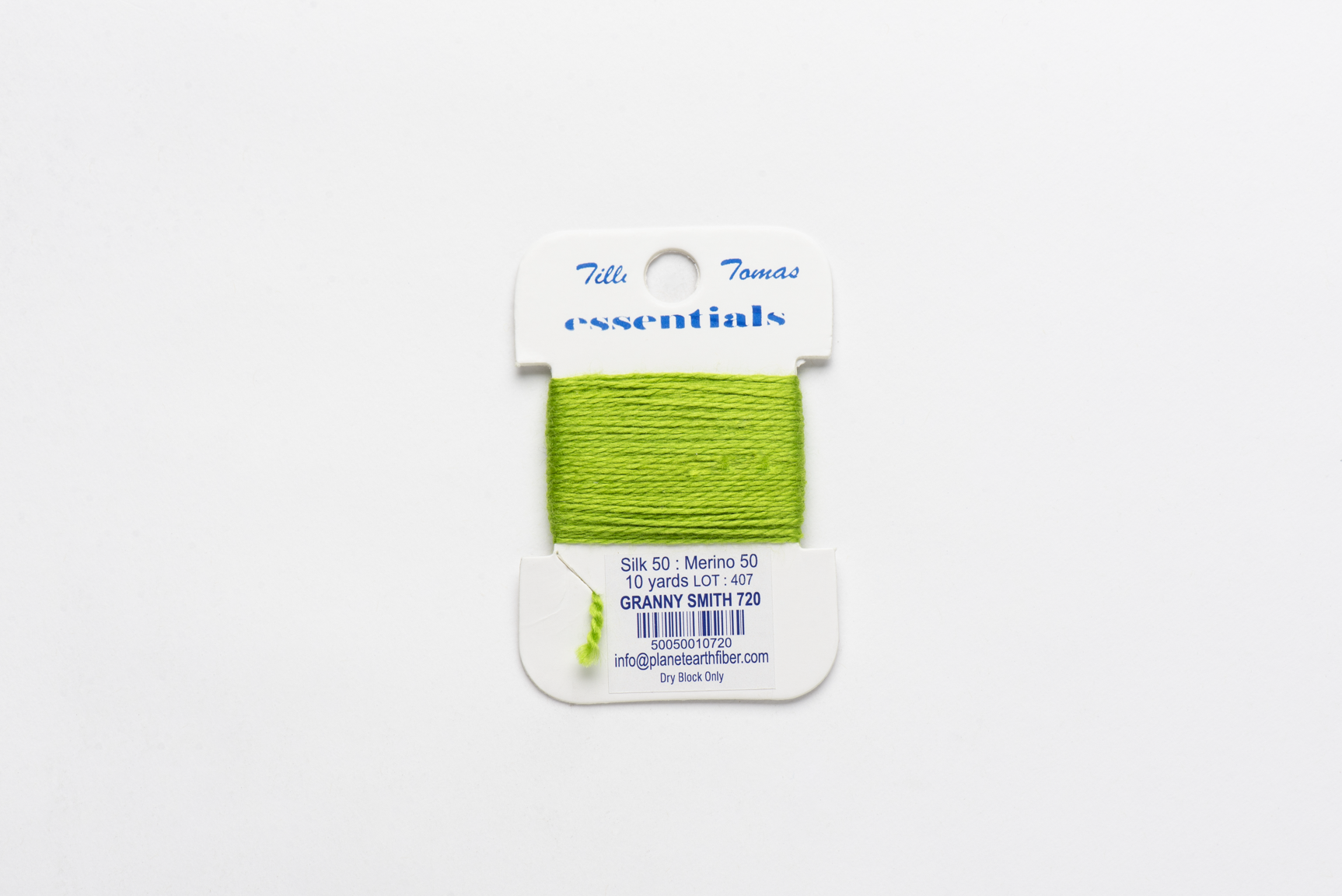 Essentials Cards - 720 Granny Smith — silk card for needlepoint, 18 mesh