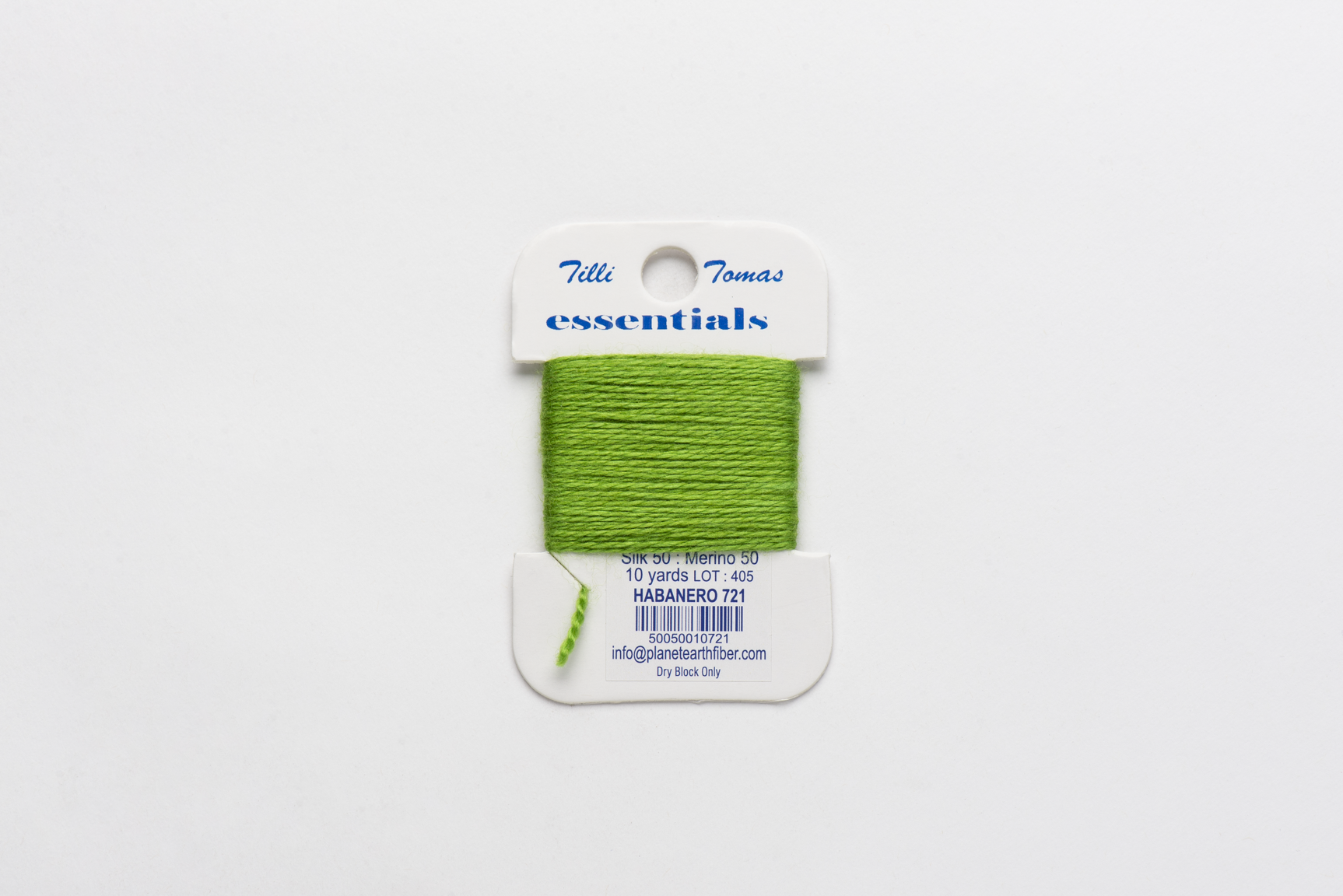 Essentials Cards - 721 Habanero — silk card for needlepoint, 18 mesh
