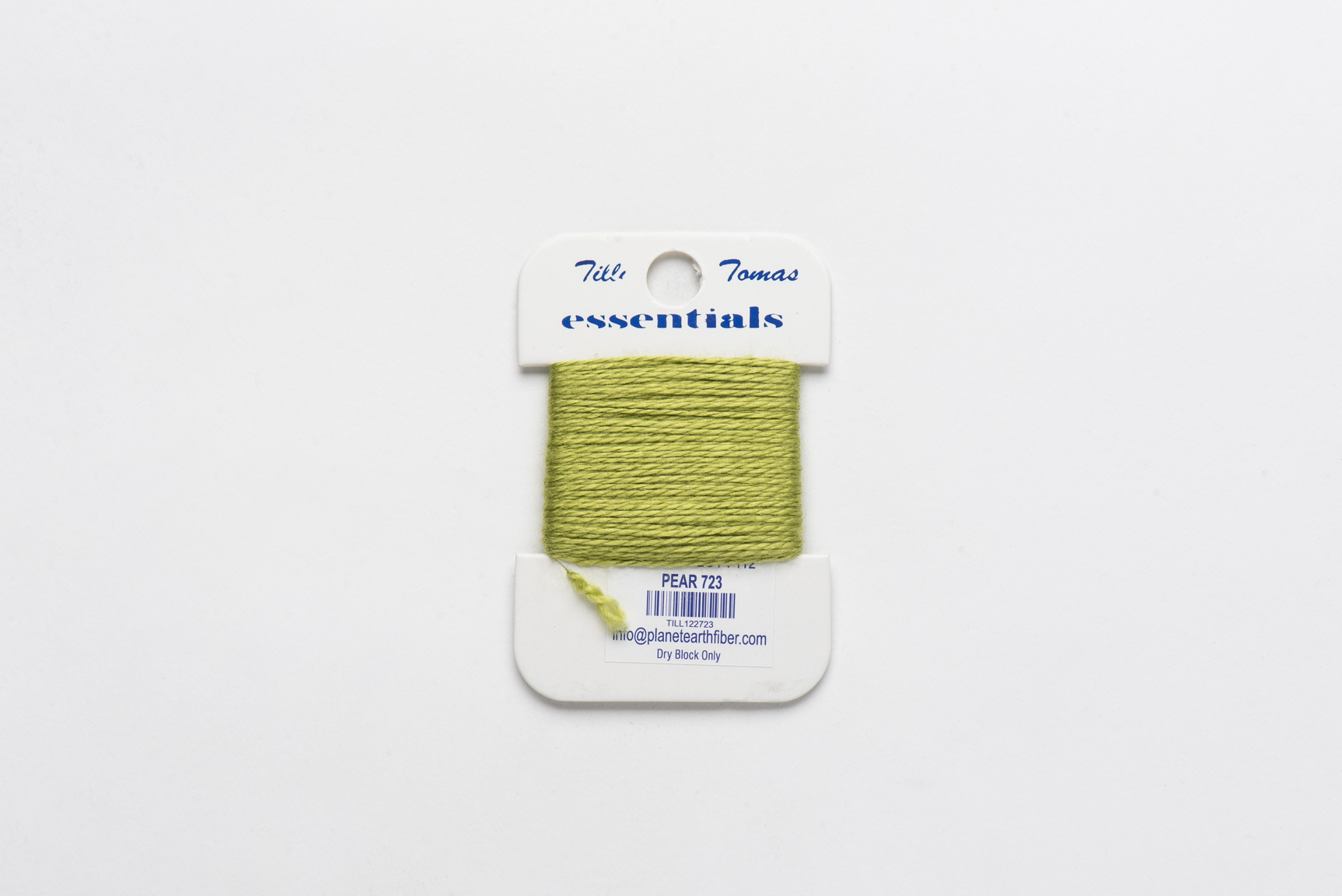 Essentials Cards - 723 Pear — silk card for needlepoint, 18 mesh