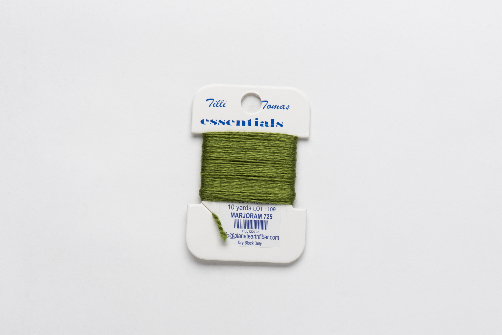 Essentials Cards - 725 Marjoram — silk card for needlepoint, 18 mesh