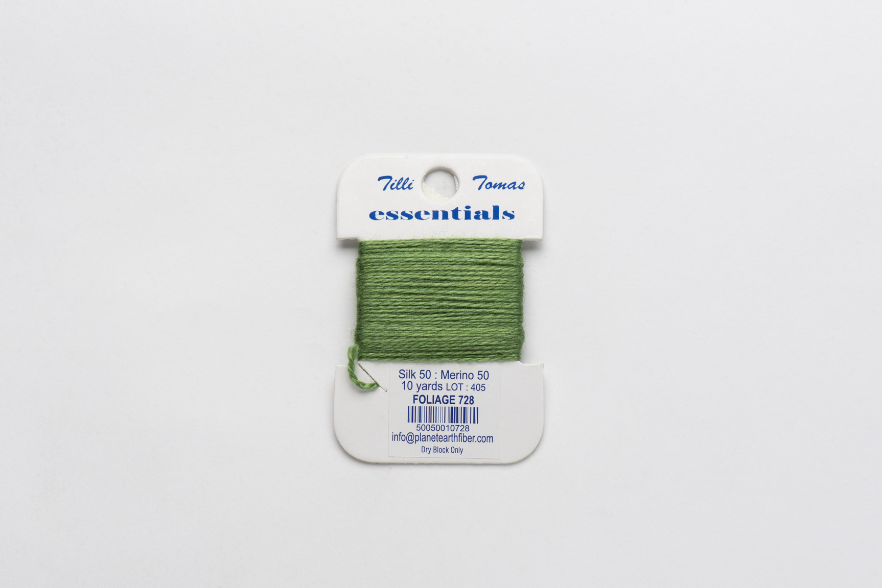 Essentials Cards - 728 Foliage — silk card for needlepoint, 18 mesh