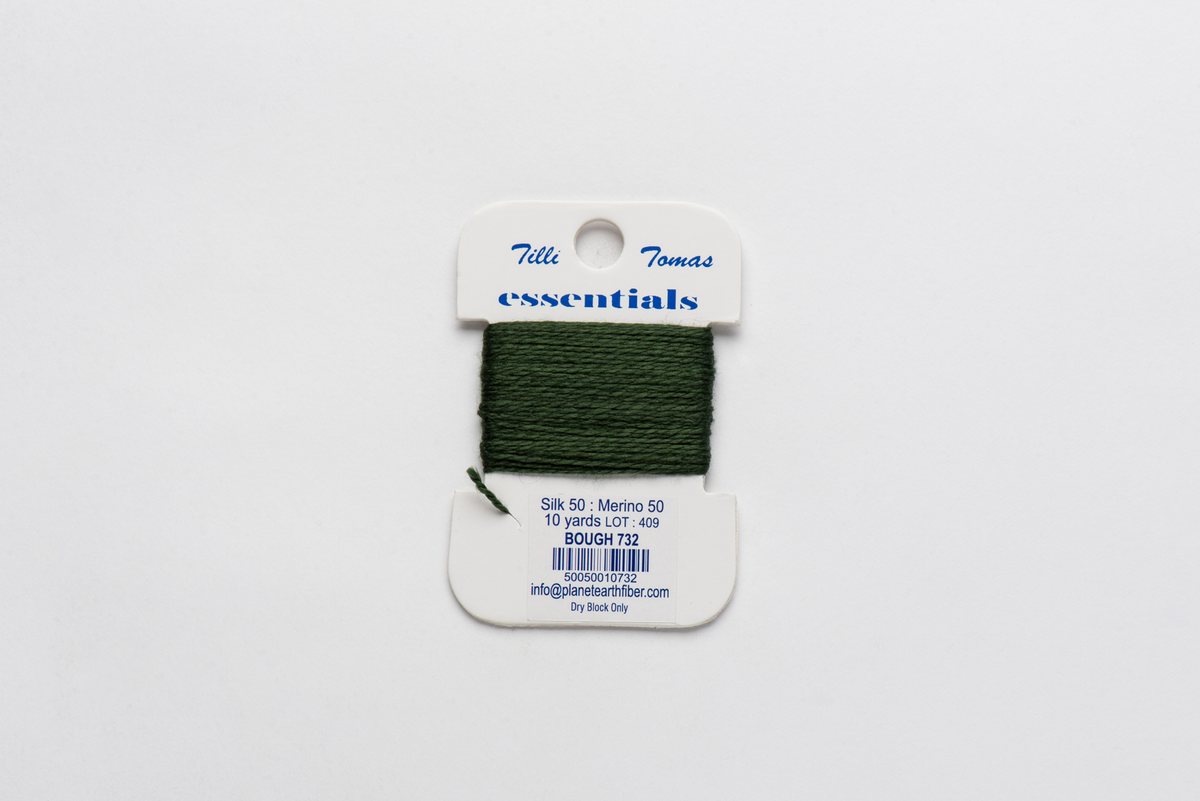 Essentials Cards - 732 Bough — silk card for needlepoint, 18 mesh
