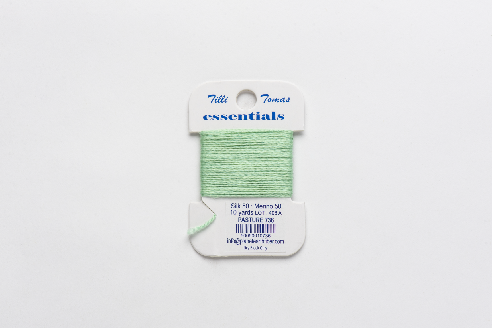 Essentials Cards - 736 Pasture — silk card for needlepoint, 18 mesh