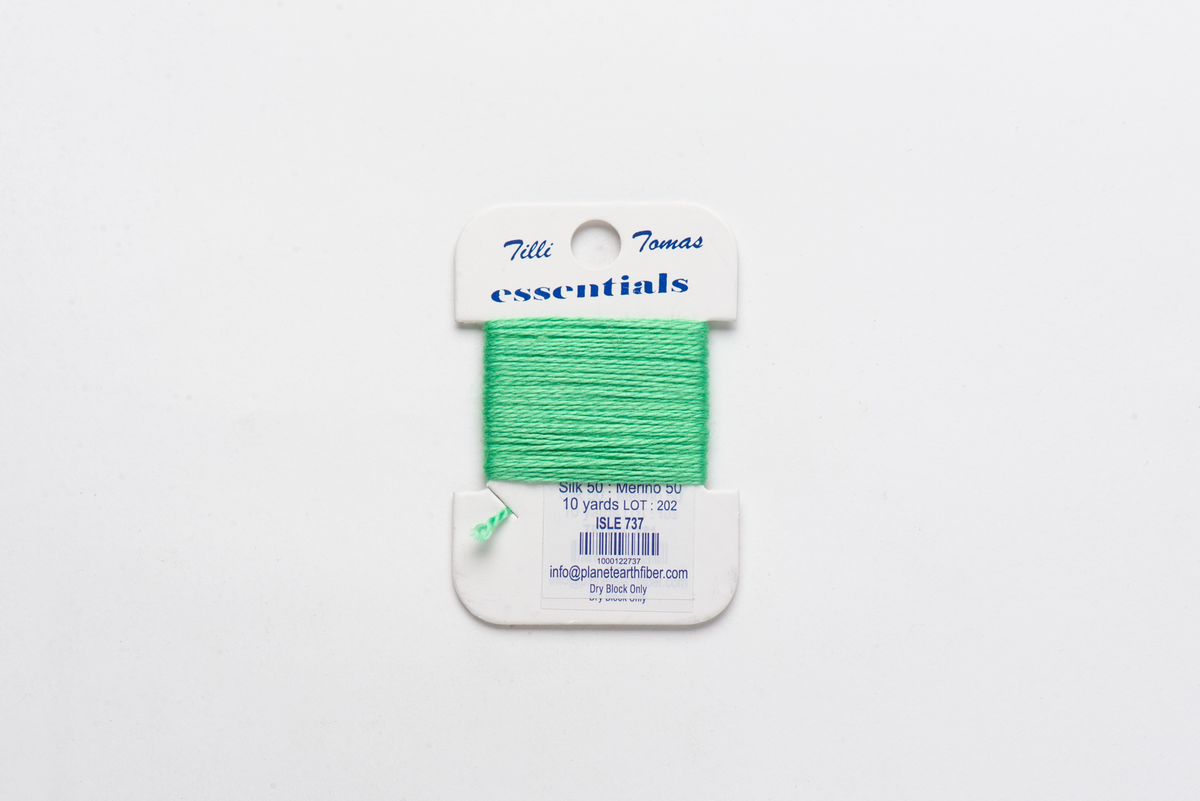 Essentials Cards - 737 Isle — silk card for needlepoint, 18 mesh