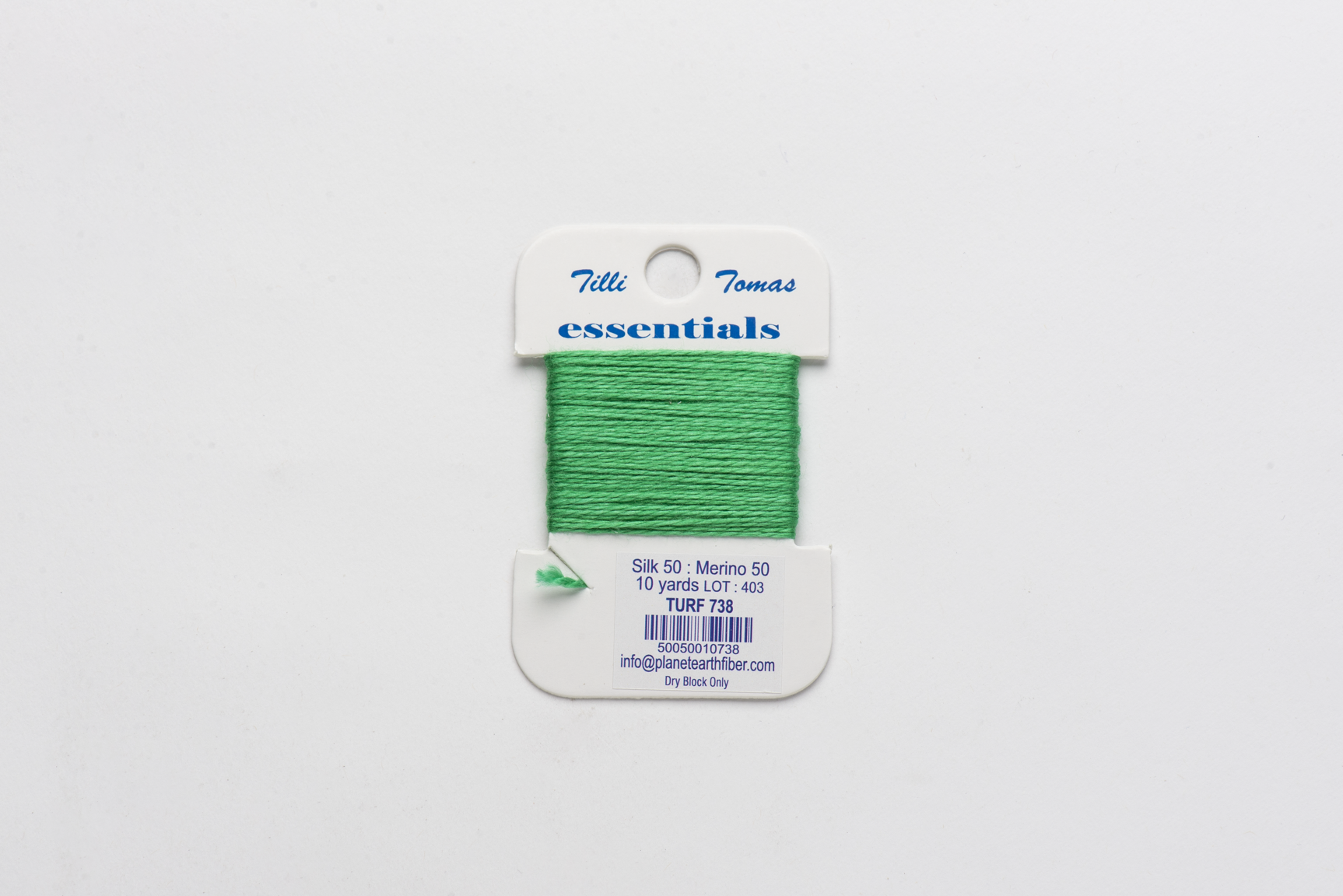 Essentials Cards - 738 Turf — silk card for needlepoint, 18 mesh