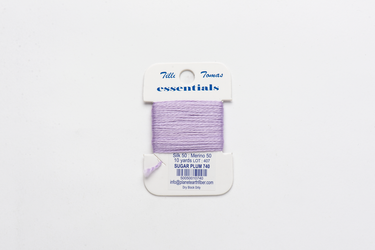 Essentials Cards - 740 Sugar Plum — silk card for needlepoint, 18 mesh