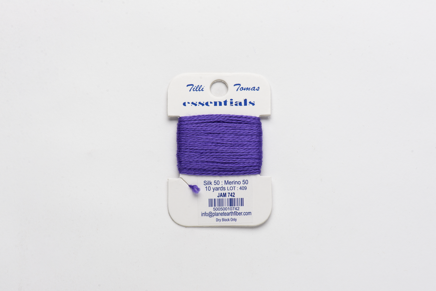 Essentials Cards - 742 Jam — silk card for needlepoint, 18 mesh
