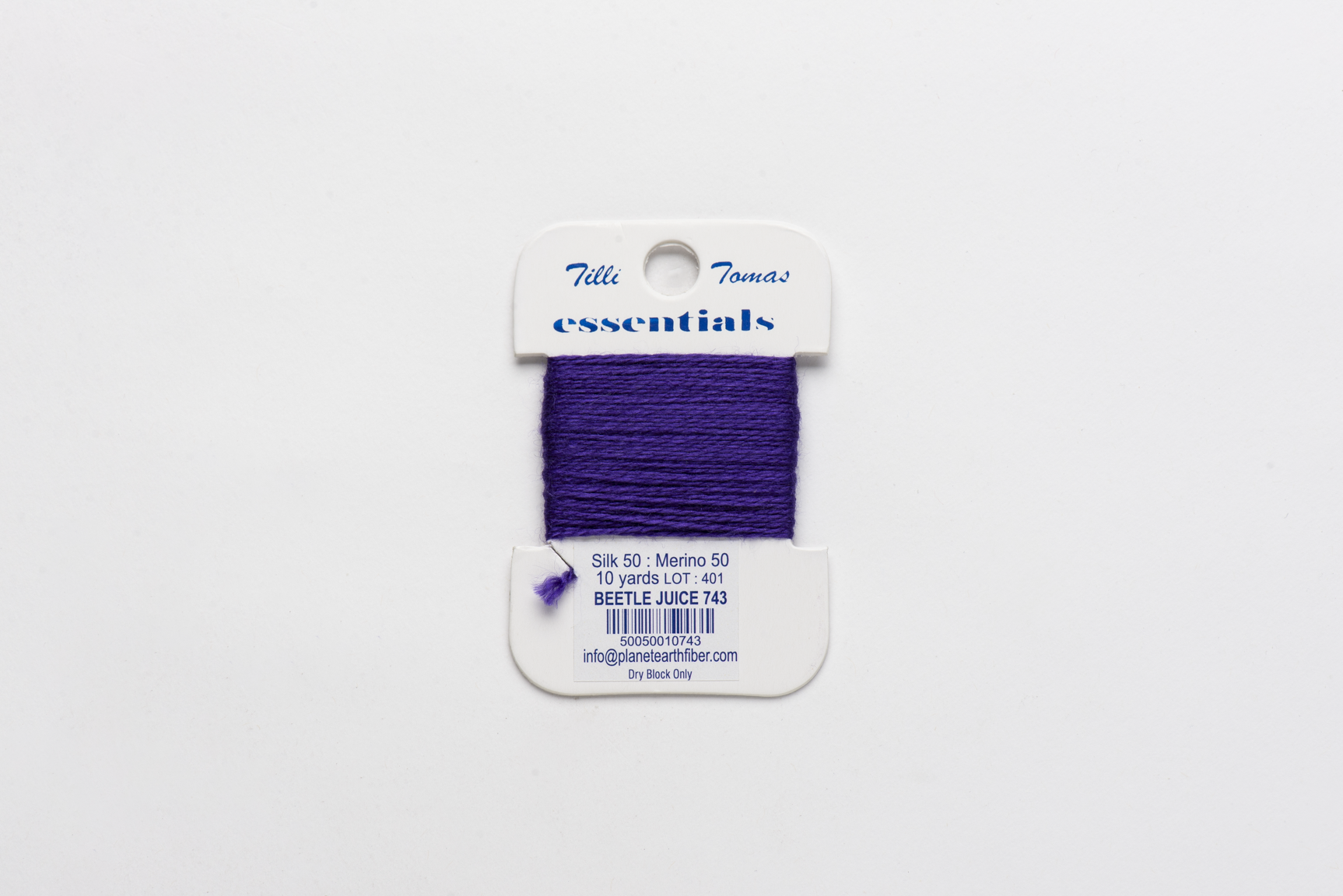 Essentials Cards - 743 Beetle Juice — silk card for needlepoint, 18 mesh