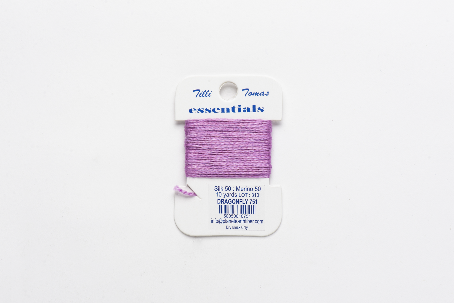 Essentials Cards - 751 Dragonfly — silk card for needlepoint, 18 mesh