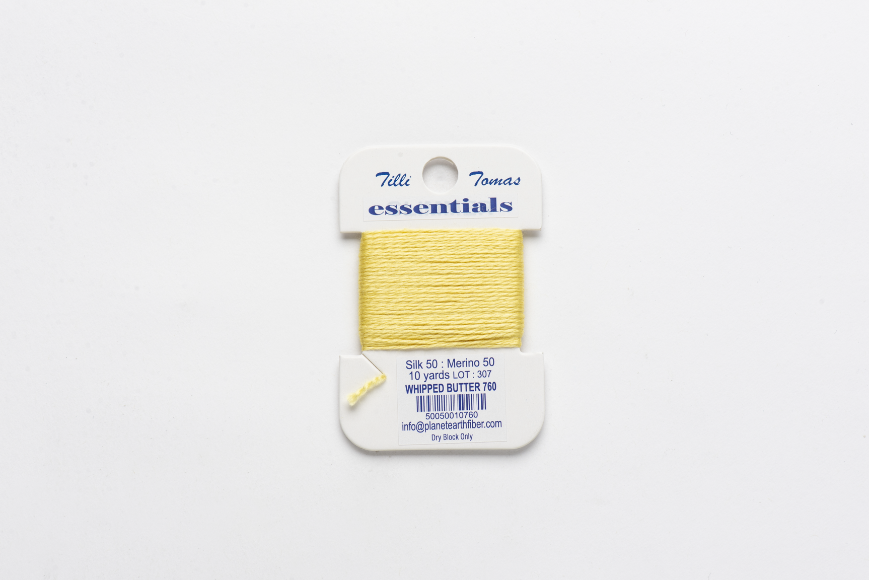 Essentials Cards - 760 Whipped Butter — silk card for needlepoint, 18 mesh