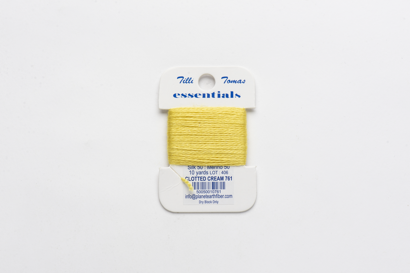 Essentials Cards - 761 Clotted Cream — silk card for needlepoint, 18 mesh