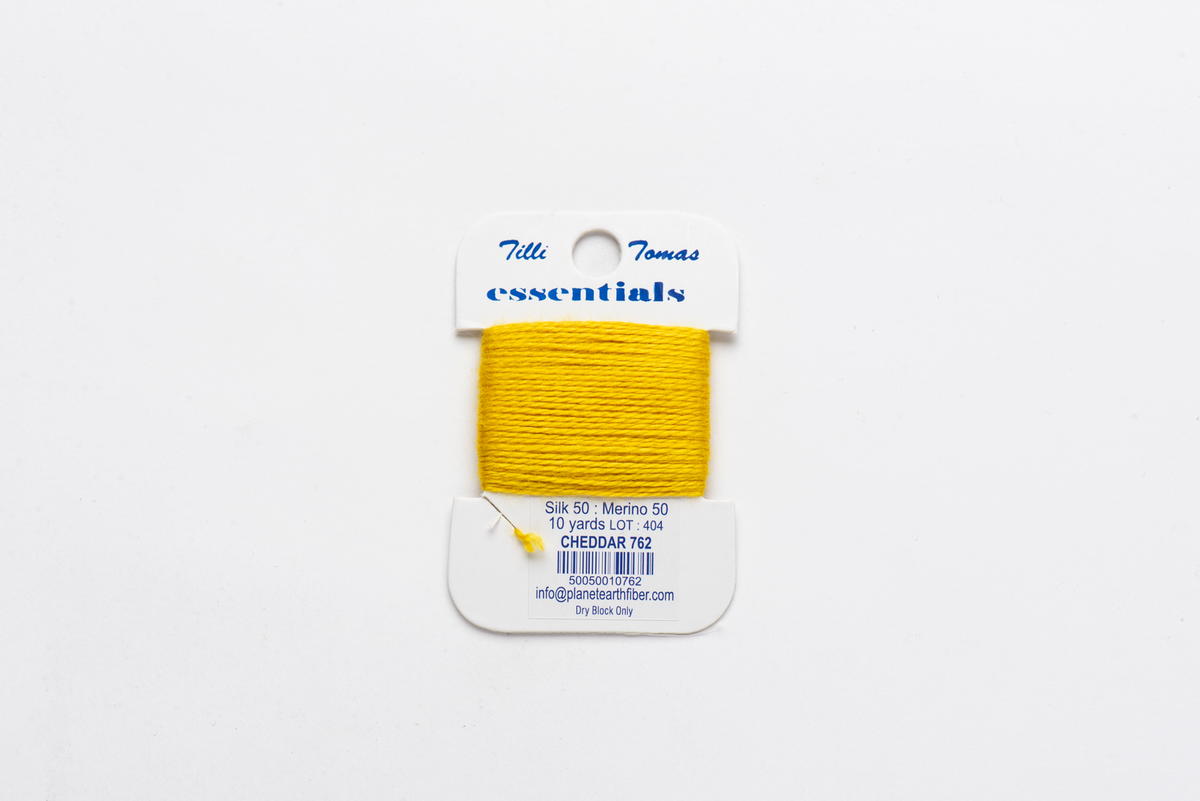 Essentials Cards - 762 Cheddar — silk card for needlepoint, 18 mesh