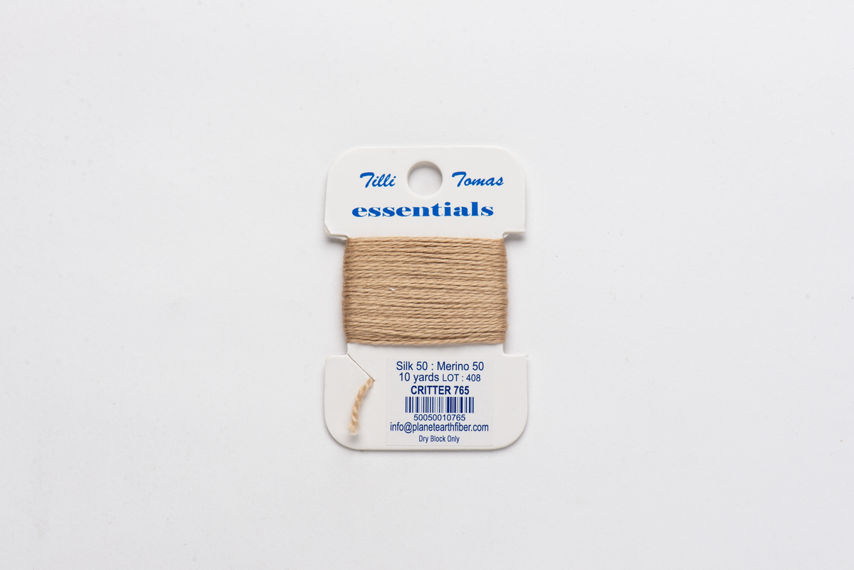 Essentials Cards - 765 Critter — silk card for needlepoint, 18 mesh