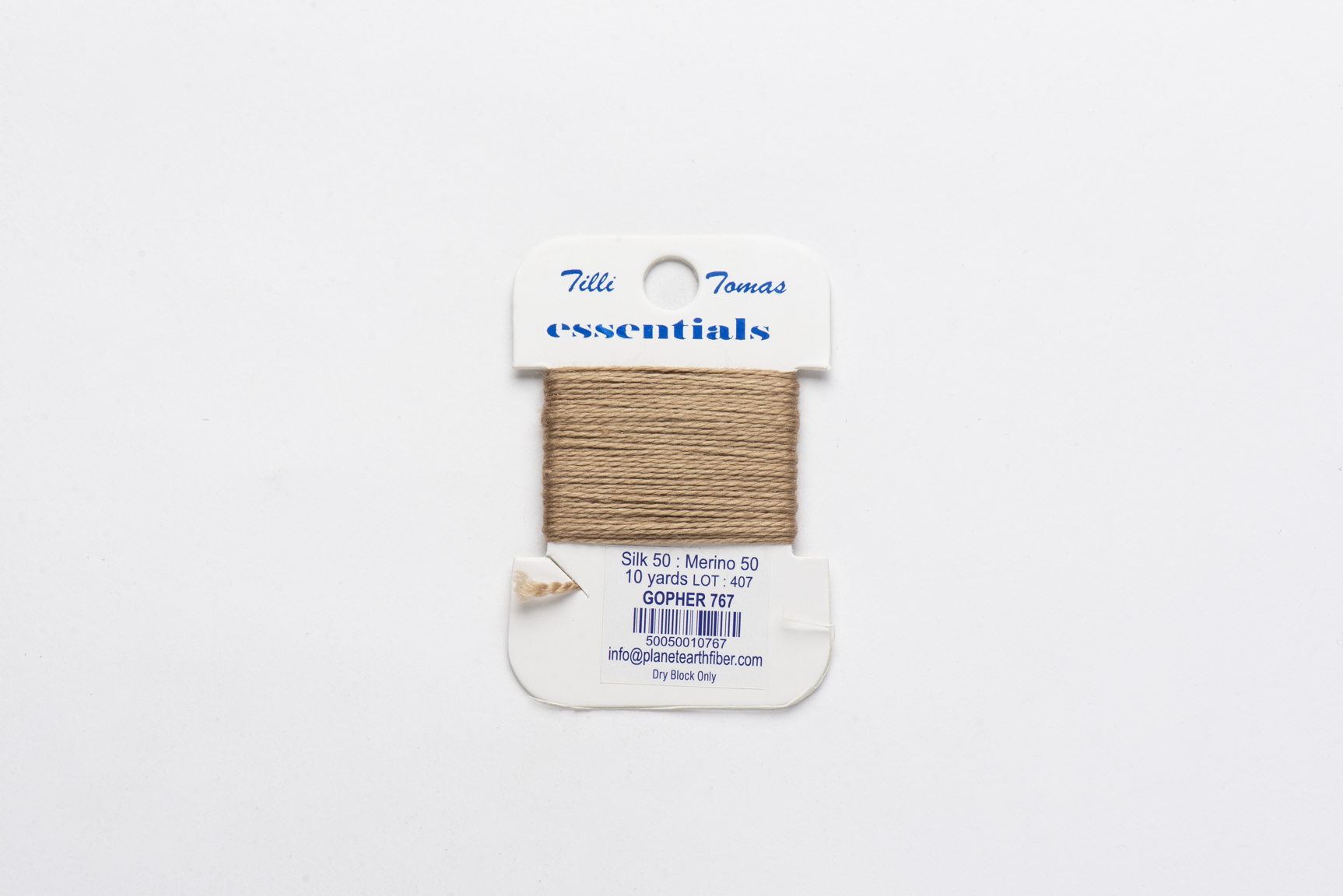 Essentials Cards - 767 Gopher — silk card for needlepoint, 18 mesh