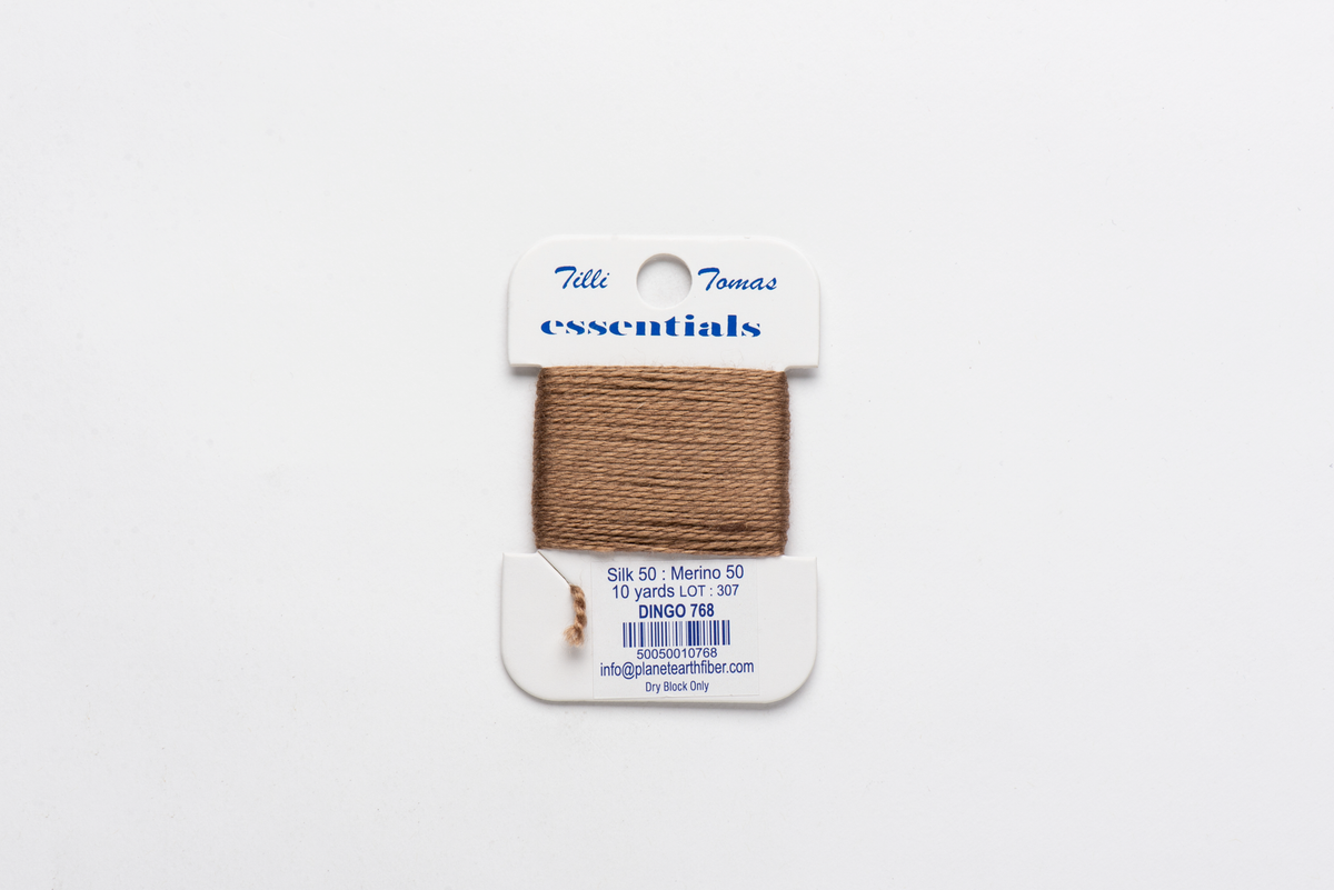 Essentials Cards - 768 Dingo — silk card for needlepoint, 18 mesh