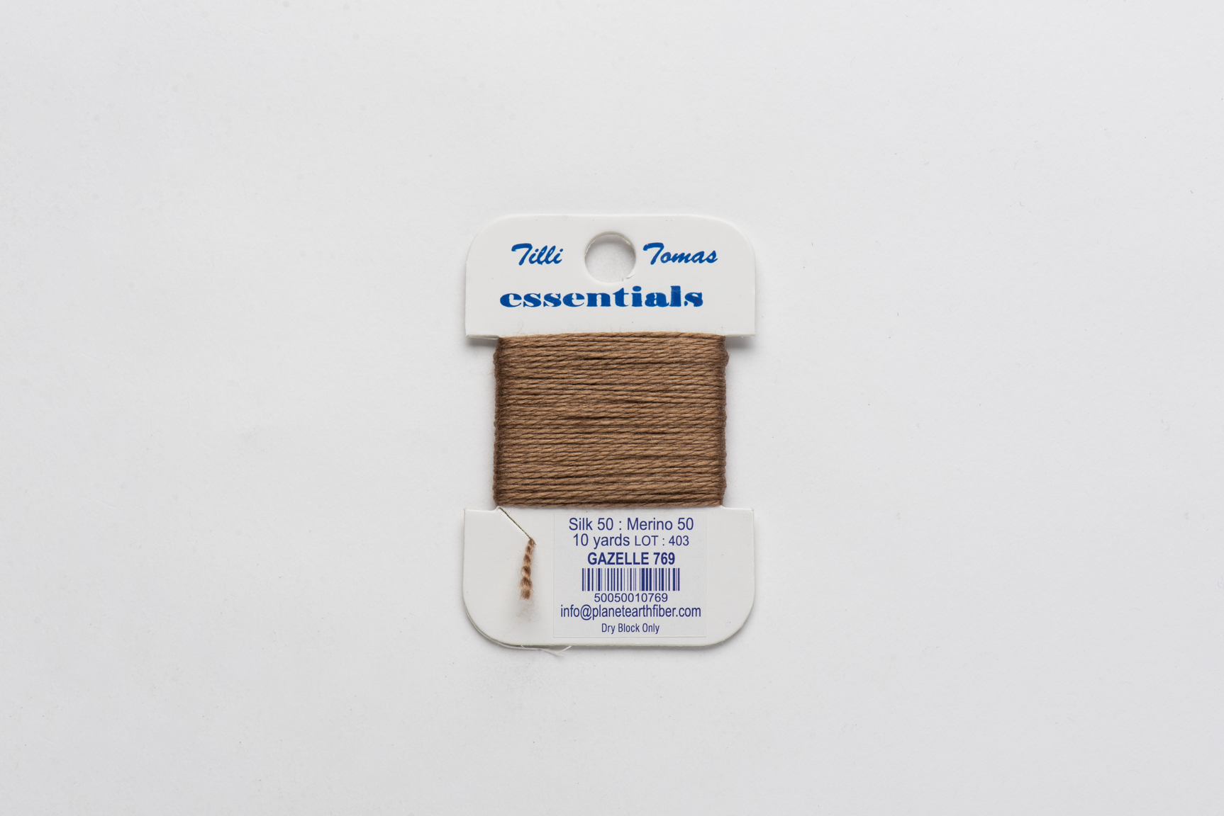 Essentials Cards - 769 Gazelle — silk card for needlepoint, 18 mesh