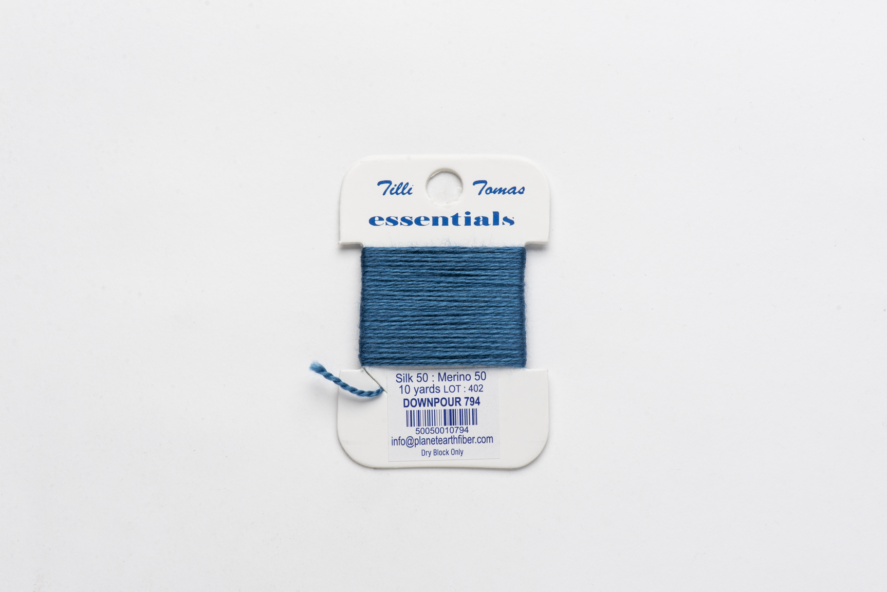 Essentials Cards - 794 Downpour — silk card for needlepoint, 18 mesh
