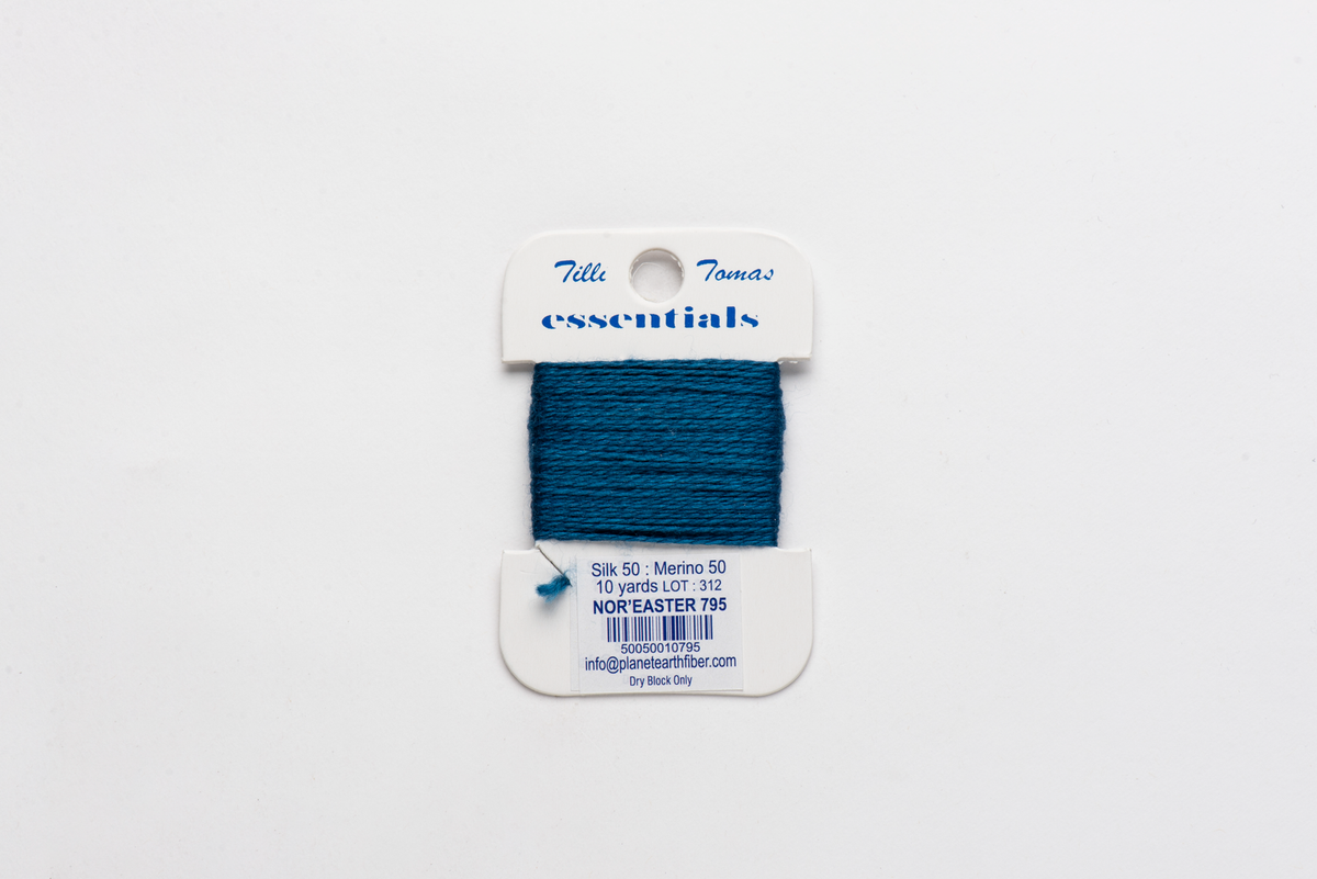 Essentials Cards - 795 NorEaster — silk card for needlepoint, 18 mesh