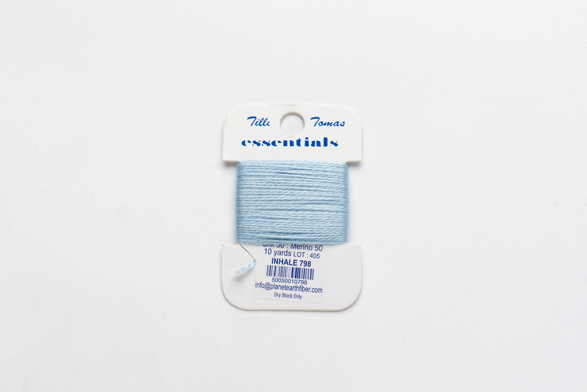 Essentials Cards - 798 Inhale — silk card for needlepoint, 18 mesh