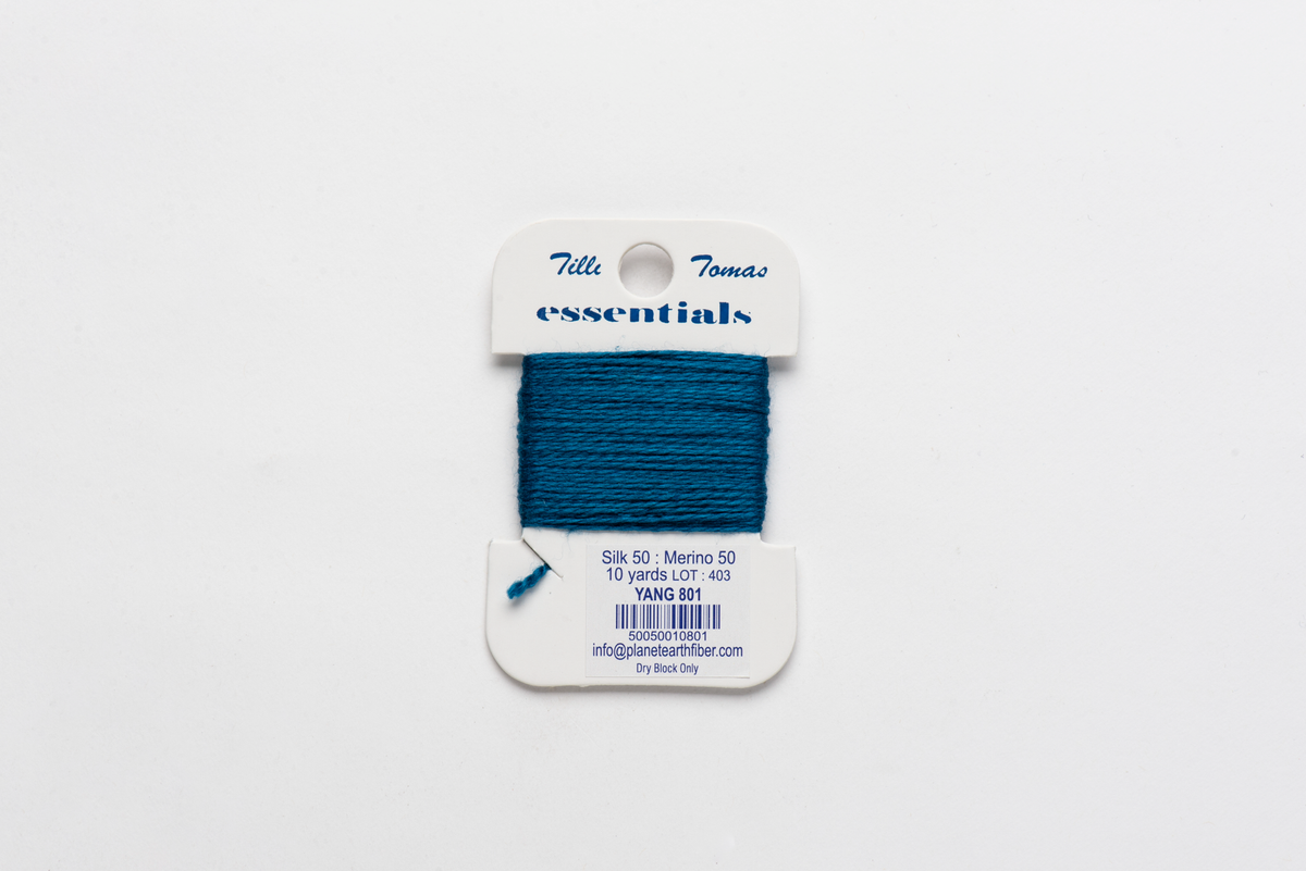Essentials Cards - 801 Yang — silk card for needlepoint, 18 mesh
