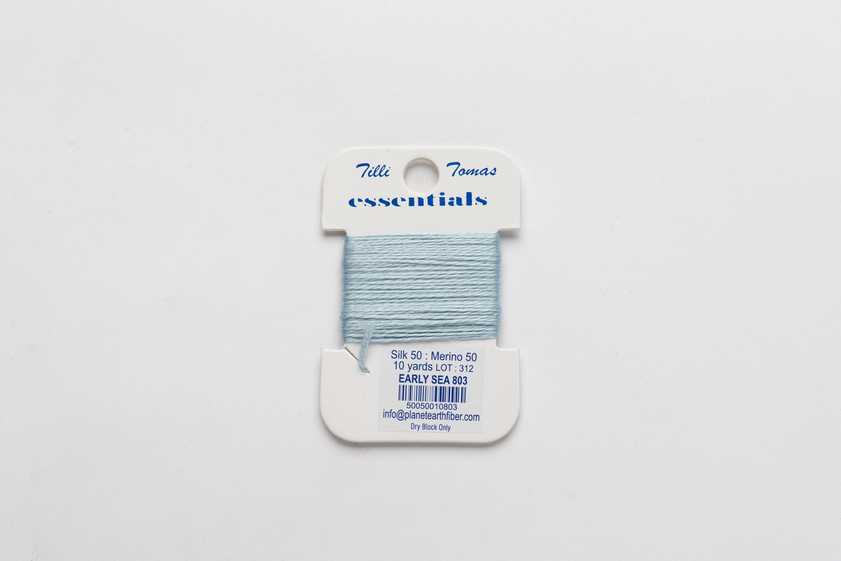 Essentials Cards - 803 Early Sea — silk card for needlepoint, 18 mesh