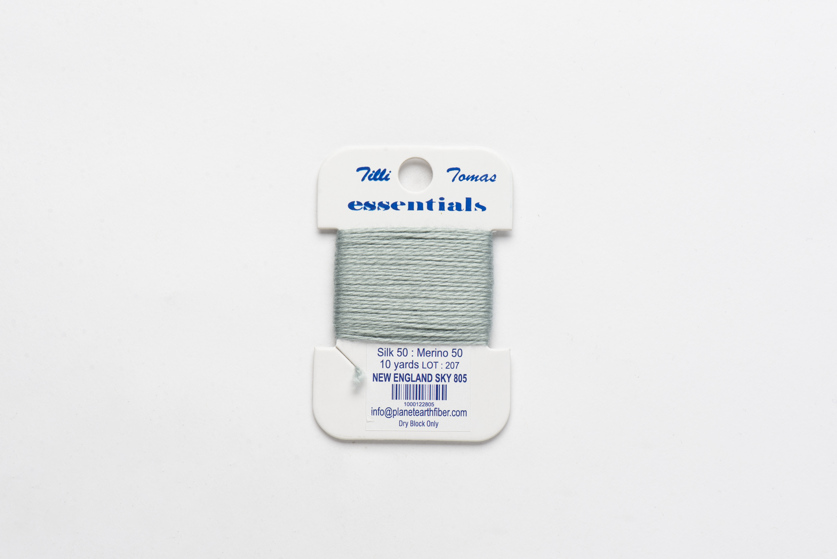 Essentials Cards - 805 New England Sky — silk card for needlepoint, 18 mesh