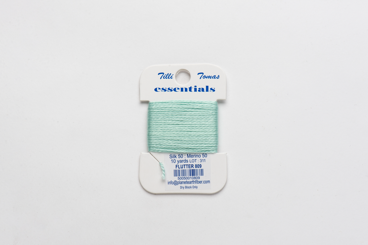 Essentials Cards - 809 Flutter — silk card for needlepoint, 18 mesh