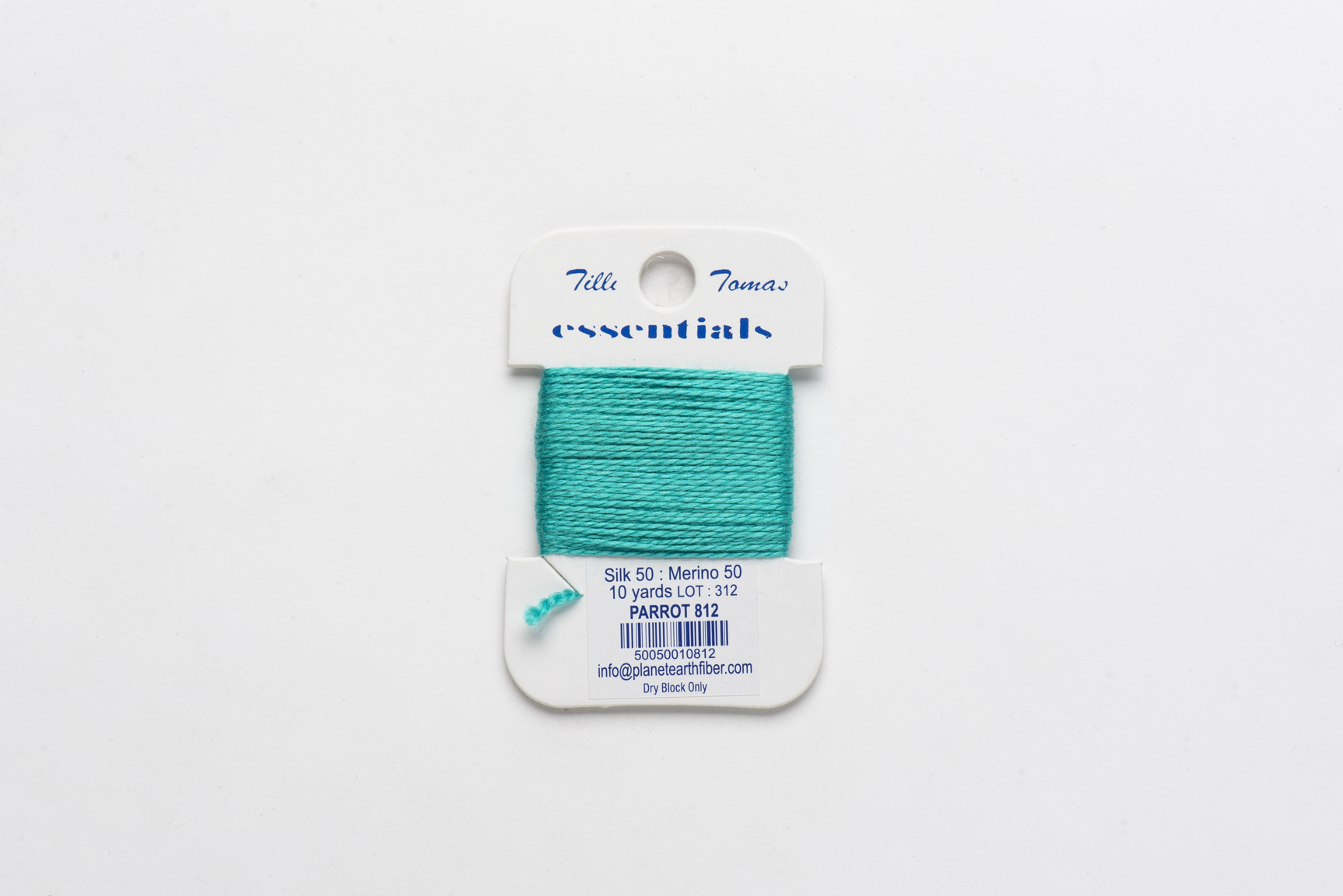 Essentials Cards - 812 Parrot — silk card for needlepoint, 18 mesh