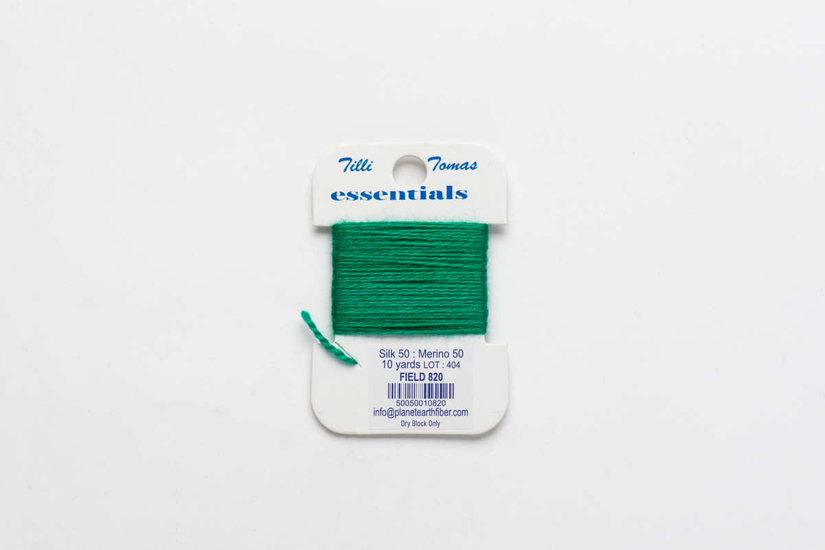 Essentials Cards - 820 Field — silk card for needlepoint, 18 mesh