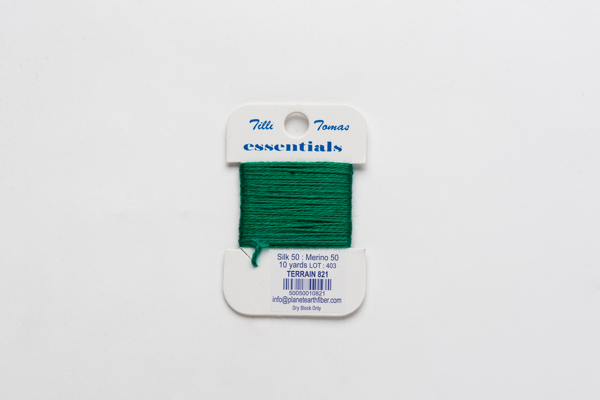 Essentials Cards - 821 Terrain — silk card for needlepoint, 18 mesh