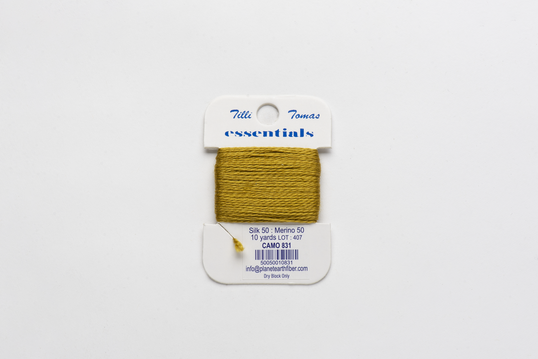 Essentials Cards - 831 Camo — silk card for needlepoint, 18 mesh