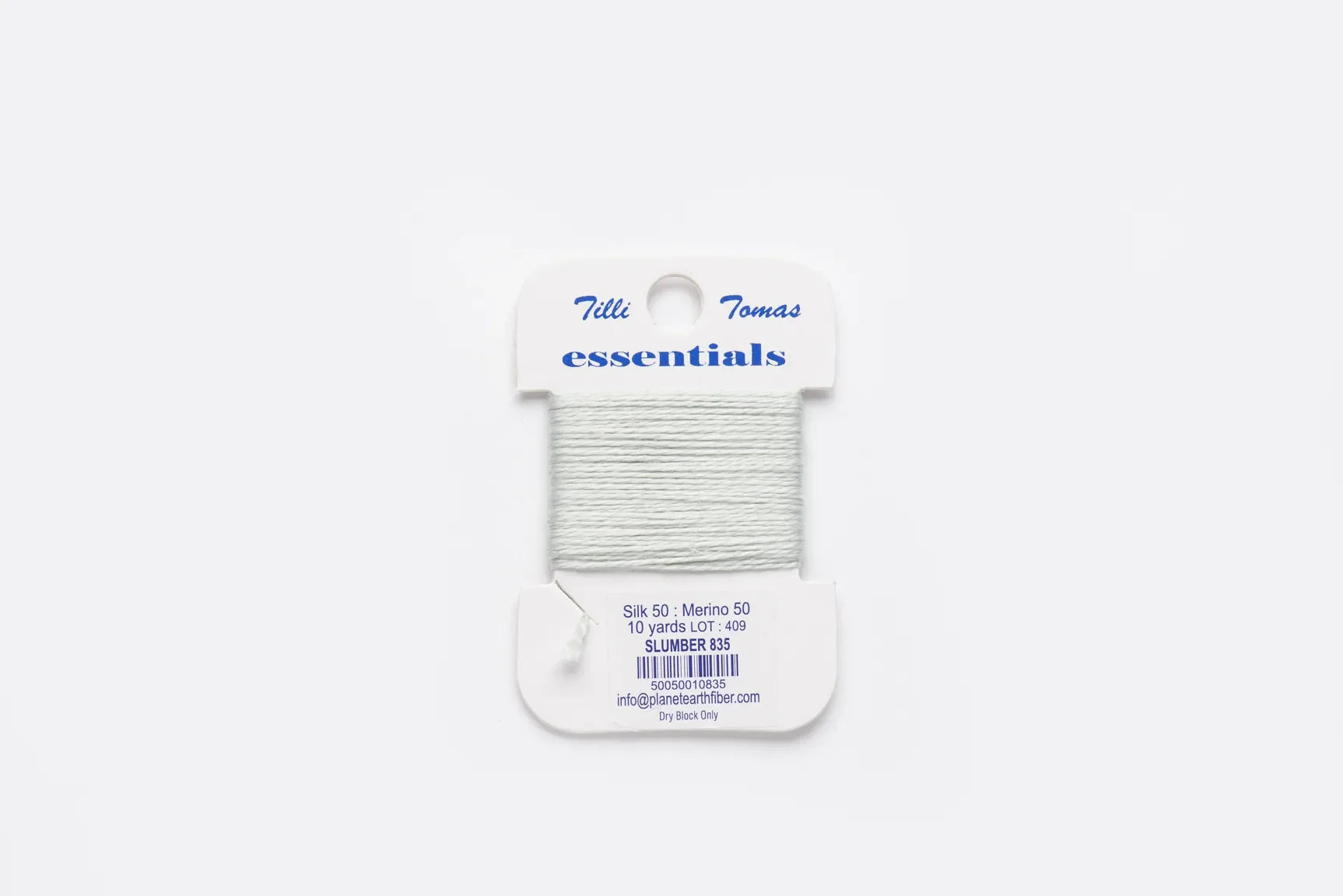 Essentials Cards - 835 Slumber — silk card for needlepoint, 18 mesh
