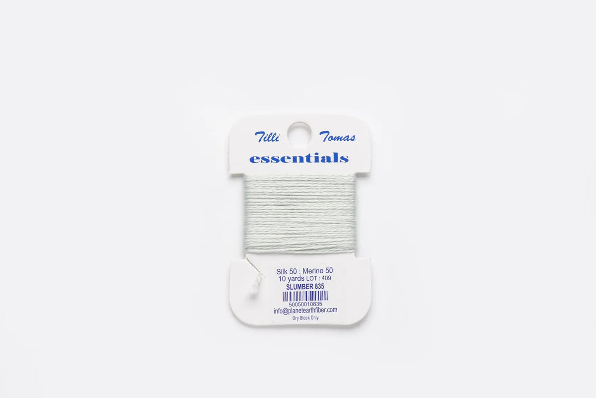Essentials Cards - 835 Slumber — silk card for needlepoint, 18 mesh