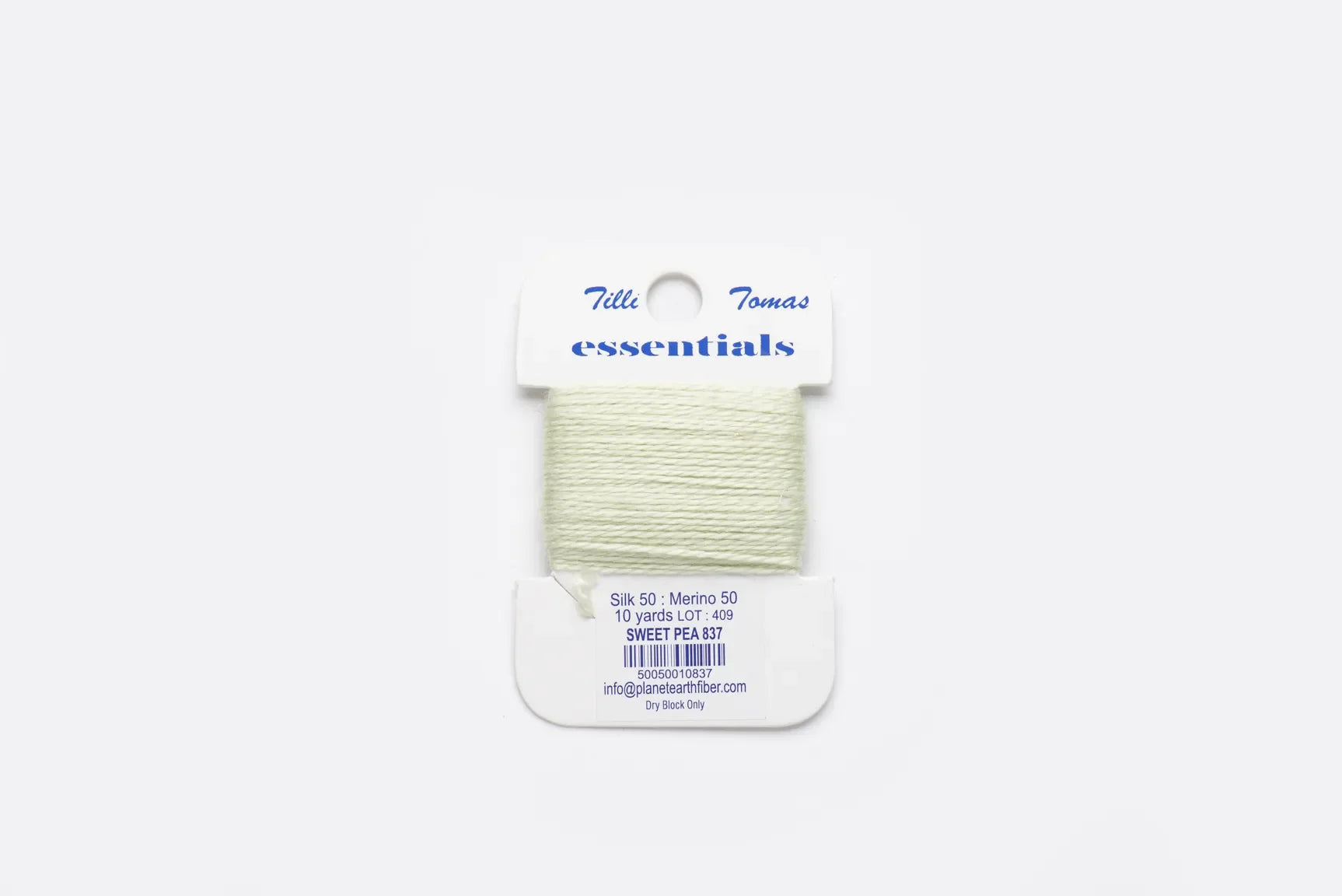 Essentials Cards - 837 Sweet Pea — silk card for needlepoint, 18 mesh