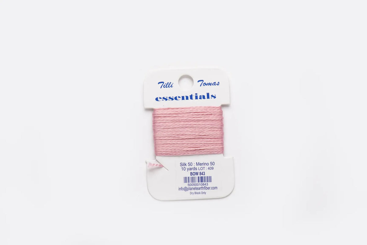 Essentials Cards - 843 Bow — silk card for needlepoint, 18 mesh