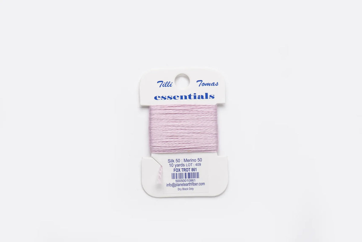 Essentials Cards - 861 Fox Trot — silk card for needlepoint, 18 mesh