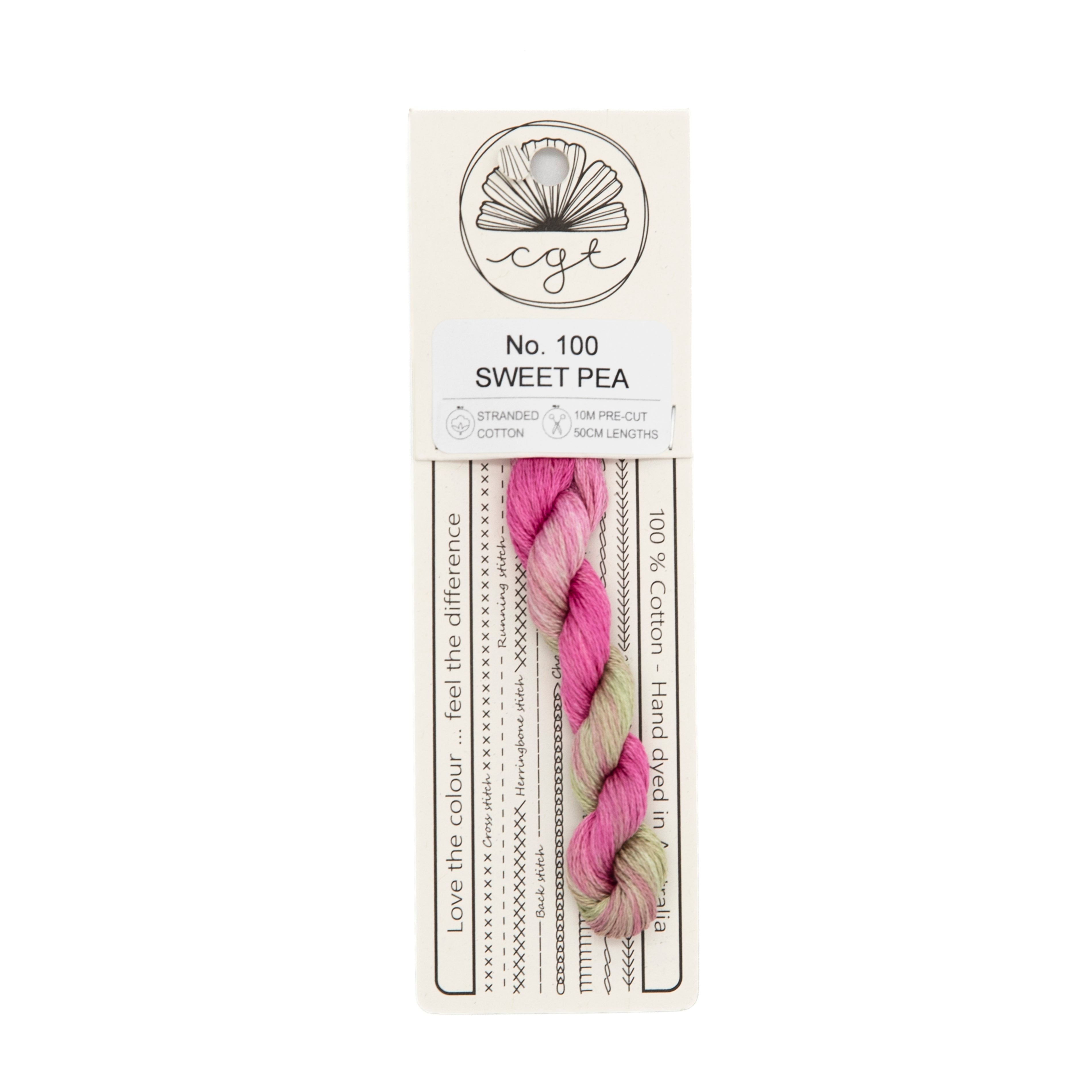 Cottage Garden Threads - 100 Sweet Pea — needlepoint thread, 13 and 18 mesh