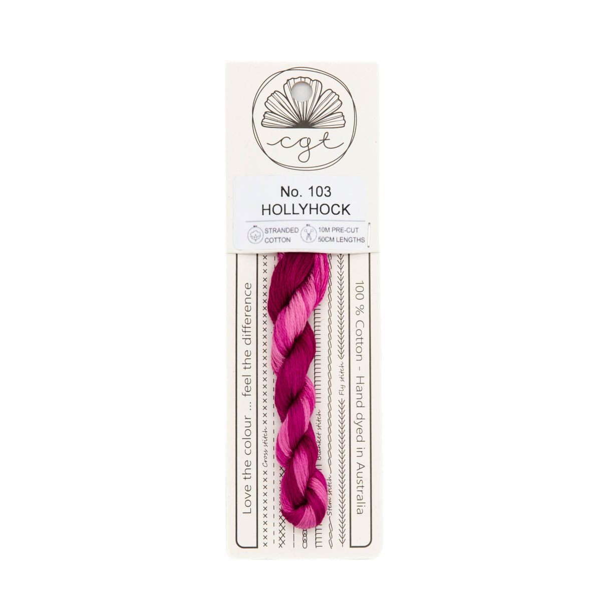 Cottage Garden Threads - 103 Hollyhock — needlepoint thread, 13 and 18 mesh