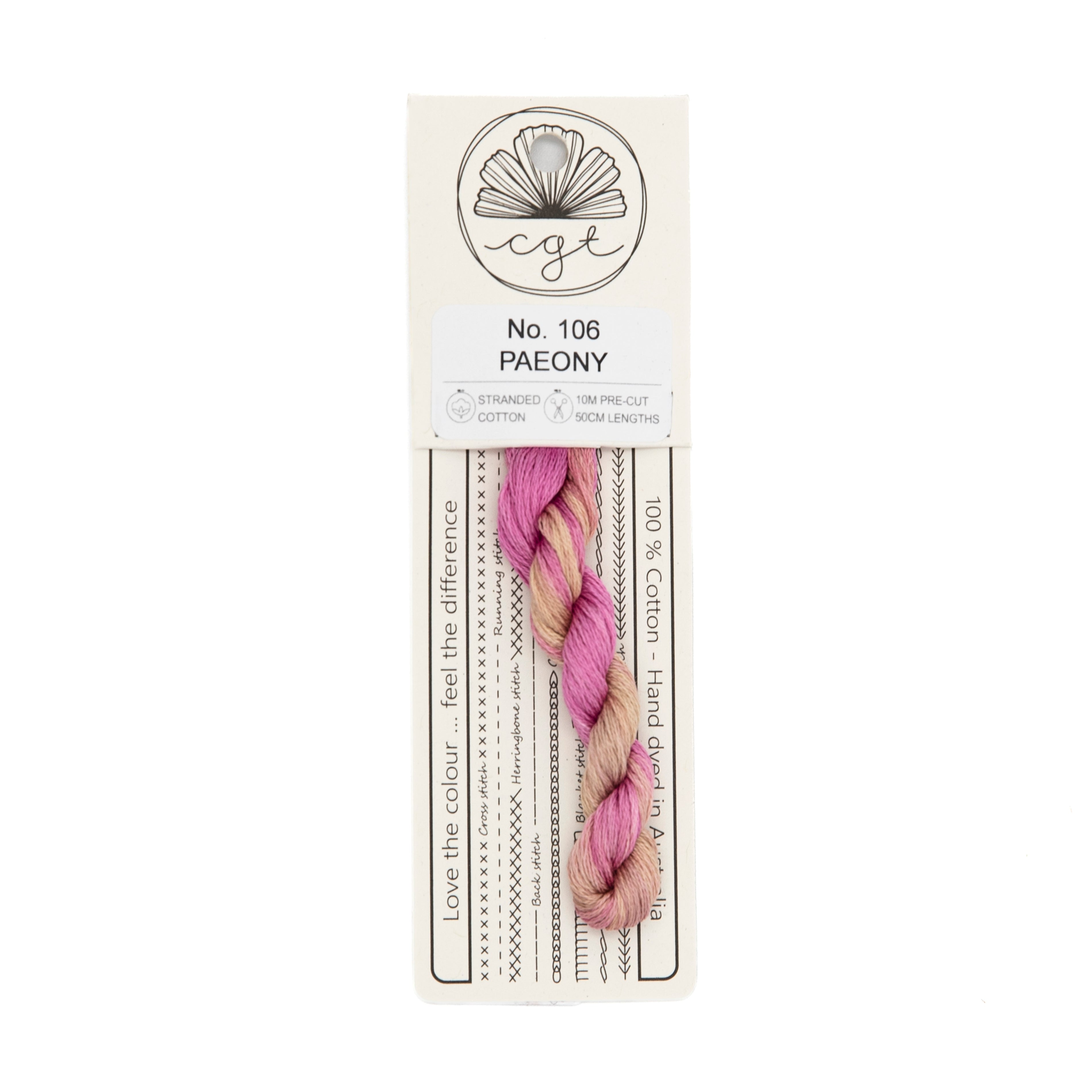 Cottage Garden Threads - 106 Paeony — needlepoint thread, 13 and 18 mesh