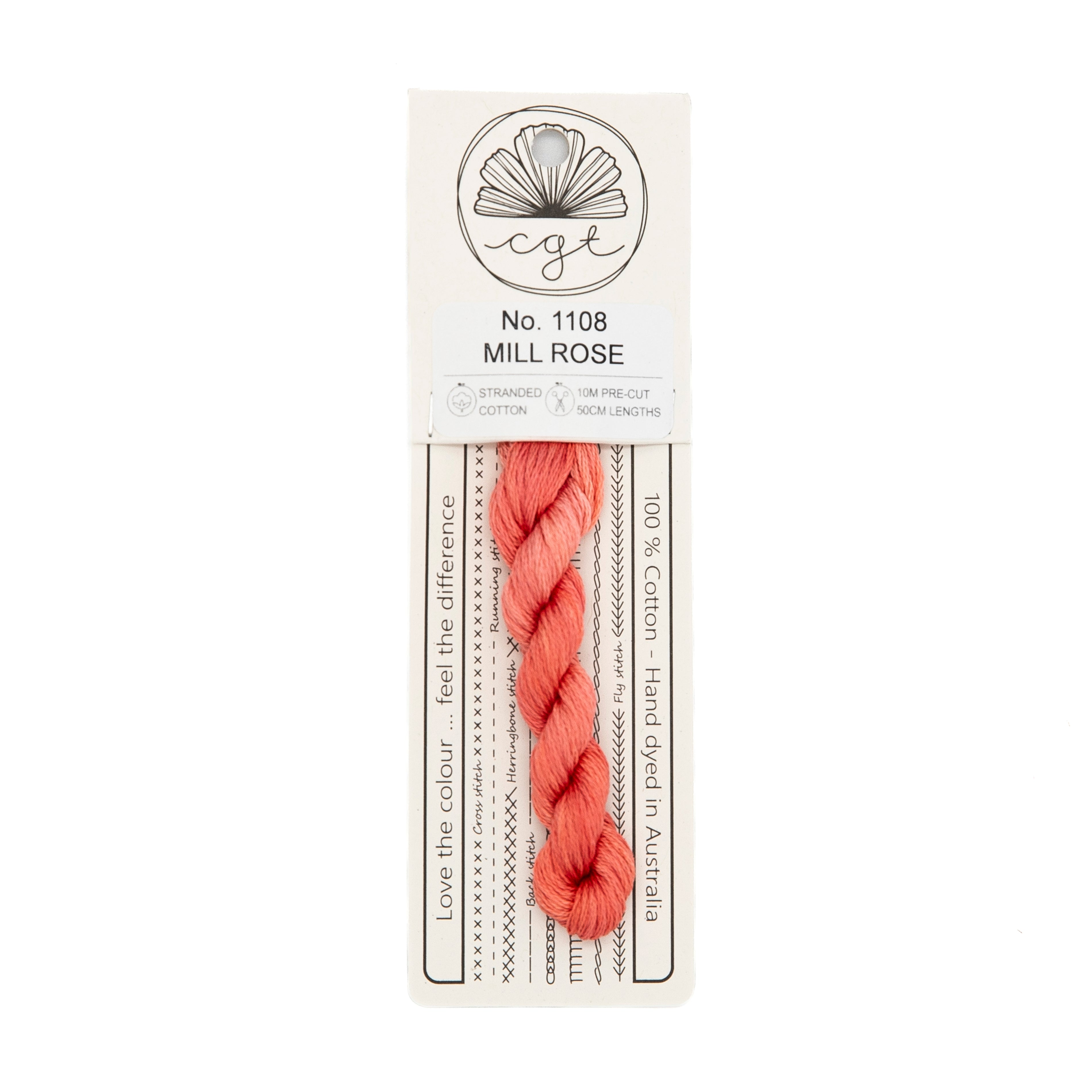 Cottage Garden Threads - 1108 Mill Rose — needlepoint thread, 13 and 18 mesh