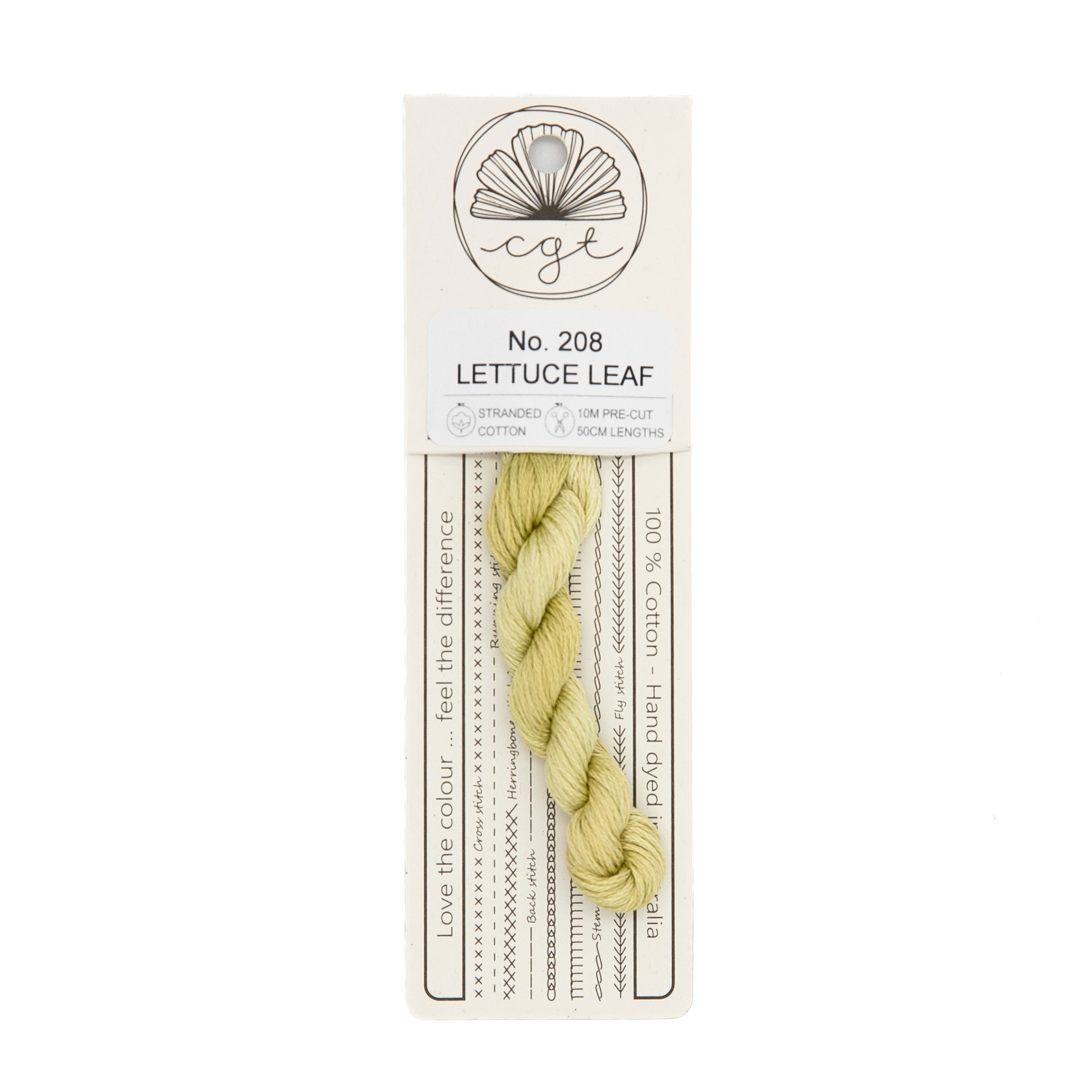 Cottage Garden Threads - 208 Lettuce Leaf — needlepoint thread, 13 and 18 mesh