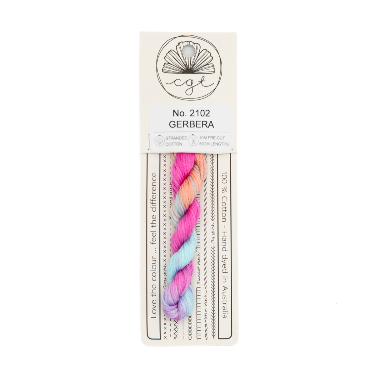 Cottage Garden Threads - 2102 Gerbera — needlepoint thread, 13 and 18 mesh